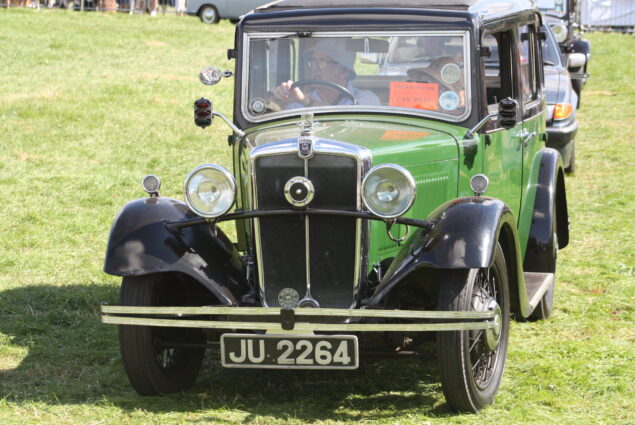 Green vintage car